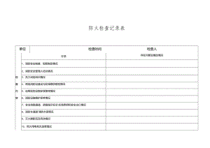 防火检查记录表.docx