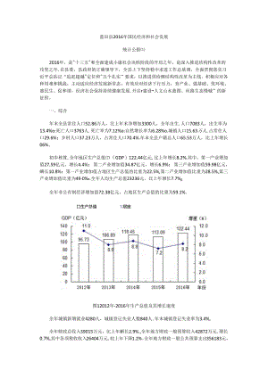 蓝田县2016年国民经济和社会发展统计公报.docx