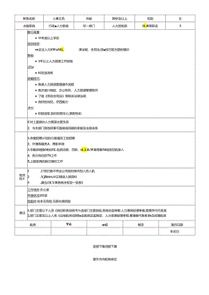 行政人力资源部全套岗位职务说明书.docx