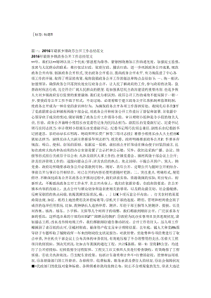 乡镇政务信息工作总结.docx