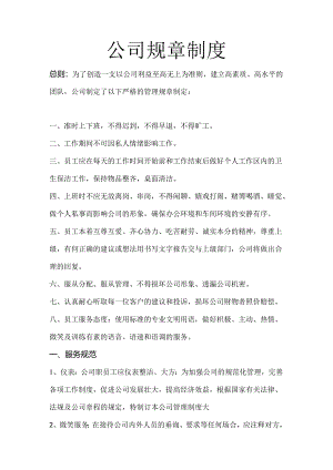 公司规章制度.docx