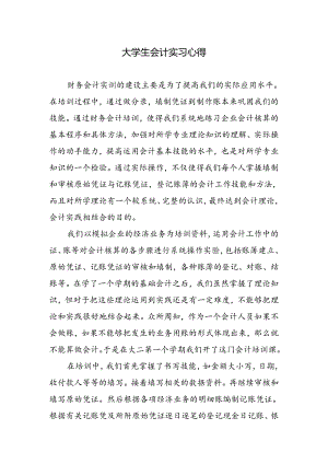 大学生会计实习心得.docx