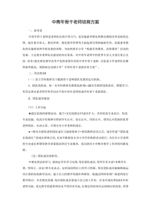 中青年骨干教师培养方案.docx