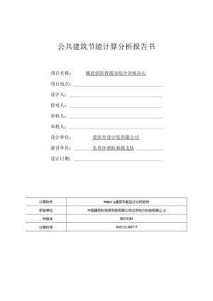 公共建筑节能计算分析报告书.docx