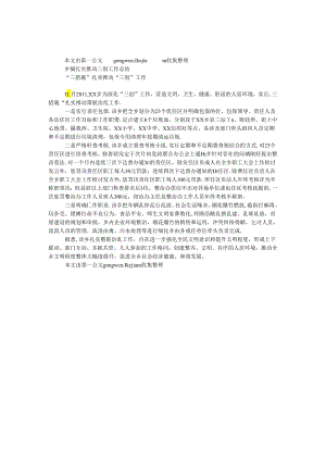 乡镇扎实推进三创工作总结.docx