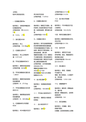 临床检验及临床意义.docx