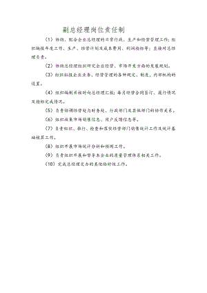 副总经理岗位责任制.docx