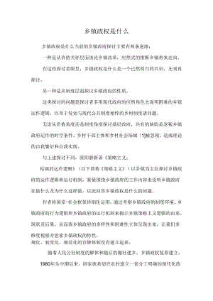 乡镇政权是什么_0.docx
