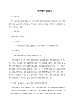 中青年教师培训方案.docx
