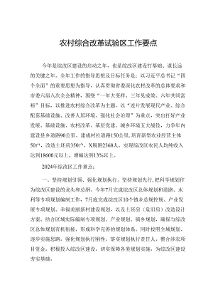 农村综合改革试验区工作要点.docx