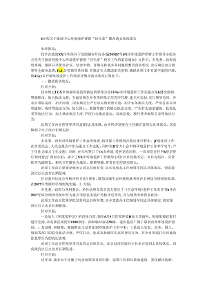 乡镇关于报送中央环境保护督察“回头看”整改落实情况报告.docx