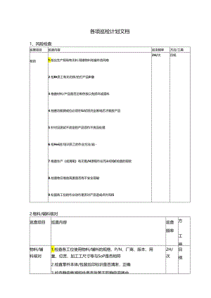 各项巡检计划文档.docx