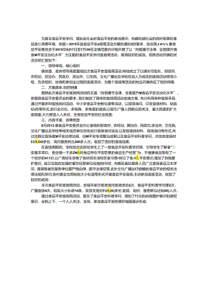 乡镇开展食品安全宣传周活动总结.docx