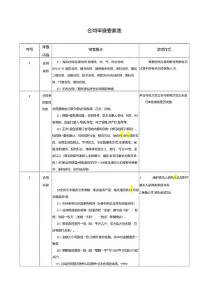 合同审查要素表.docx