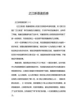 之江新语读后感.docx