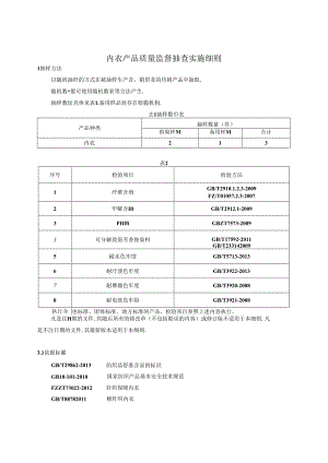 内衣产品质量监督抽查实施细则.docx