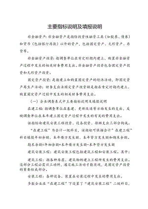 主要指标解释及填报说明.docx
