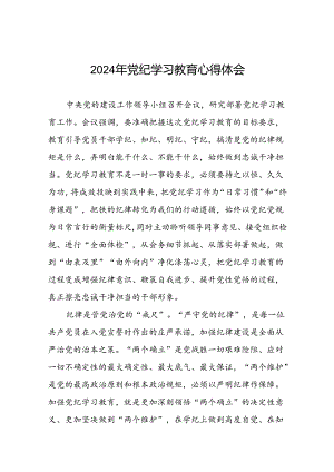 2024年党纪学习教育读书班研讨发言稿(二十一篇).docx