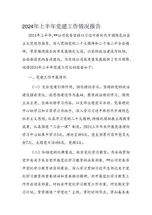 2024年上半年党建工作情况报告.docx