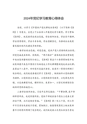 2024年党纪学习教育心得体会优秀发言材料十八篇.docx