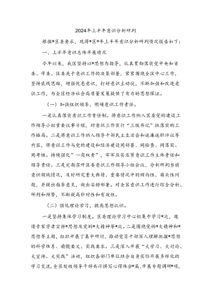 2024年上半年意识分析研判.docx