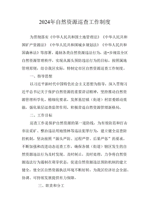 2024年自然资源巡查工作制度.docx
