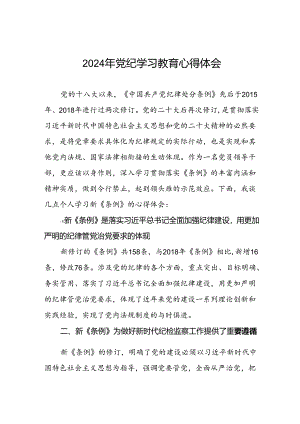2024年党纪教育活动交流发言稿(二十一篇).docx