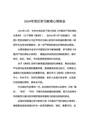 青年党员关于2024年党纪学习教育的心得体会(二十一篇).docx