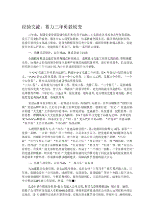 经验交流：蓄力三年 勇毅蜕变.docx