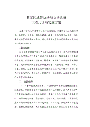 某某区城管执法局执法队伍大练兵活动实施方案.docx