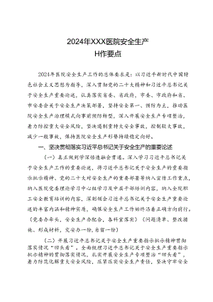 2024年医院安全生产工作要点.docx