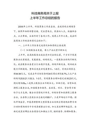 科技商务局工作总结.docx