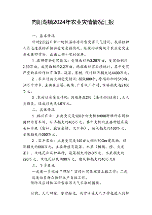 镇2024年农业灾情情况汇报.docx