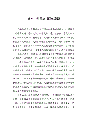 铸牢中华民族共同体意识.docx