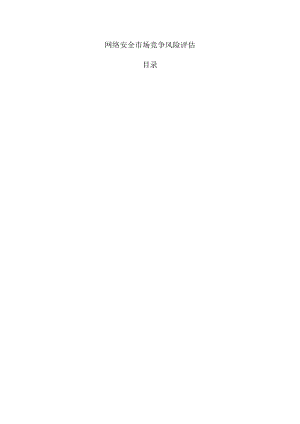 网络安全市场竞争风险评估.docx