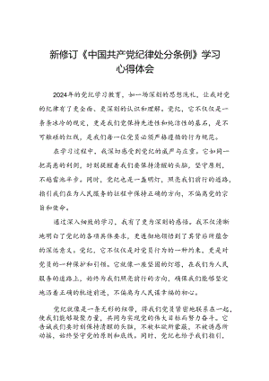纪检干部学习2024新修订中国共产党纪律处分条例心得体会二十篇.docx