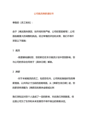 公司裁员降薪告知书.docx