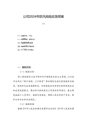 公司2024年防汛抢险应急预案.docx