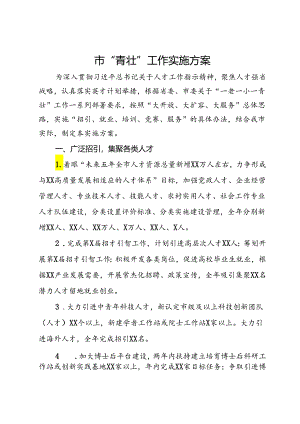 市“青壮”工作实施方案.docx