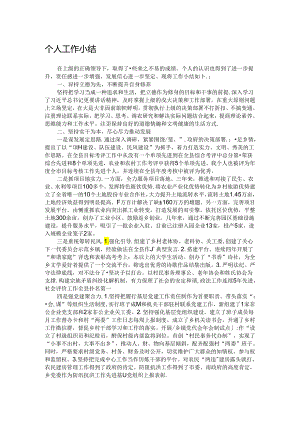 个人工作小结.docx
