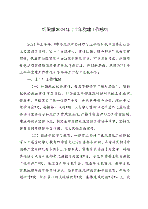 （4篇通用）2024年上半年党建工作总结.docx