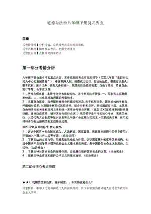 道德与法治八年级下册复习要点.docx