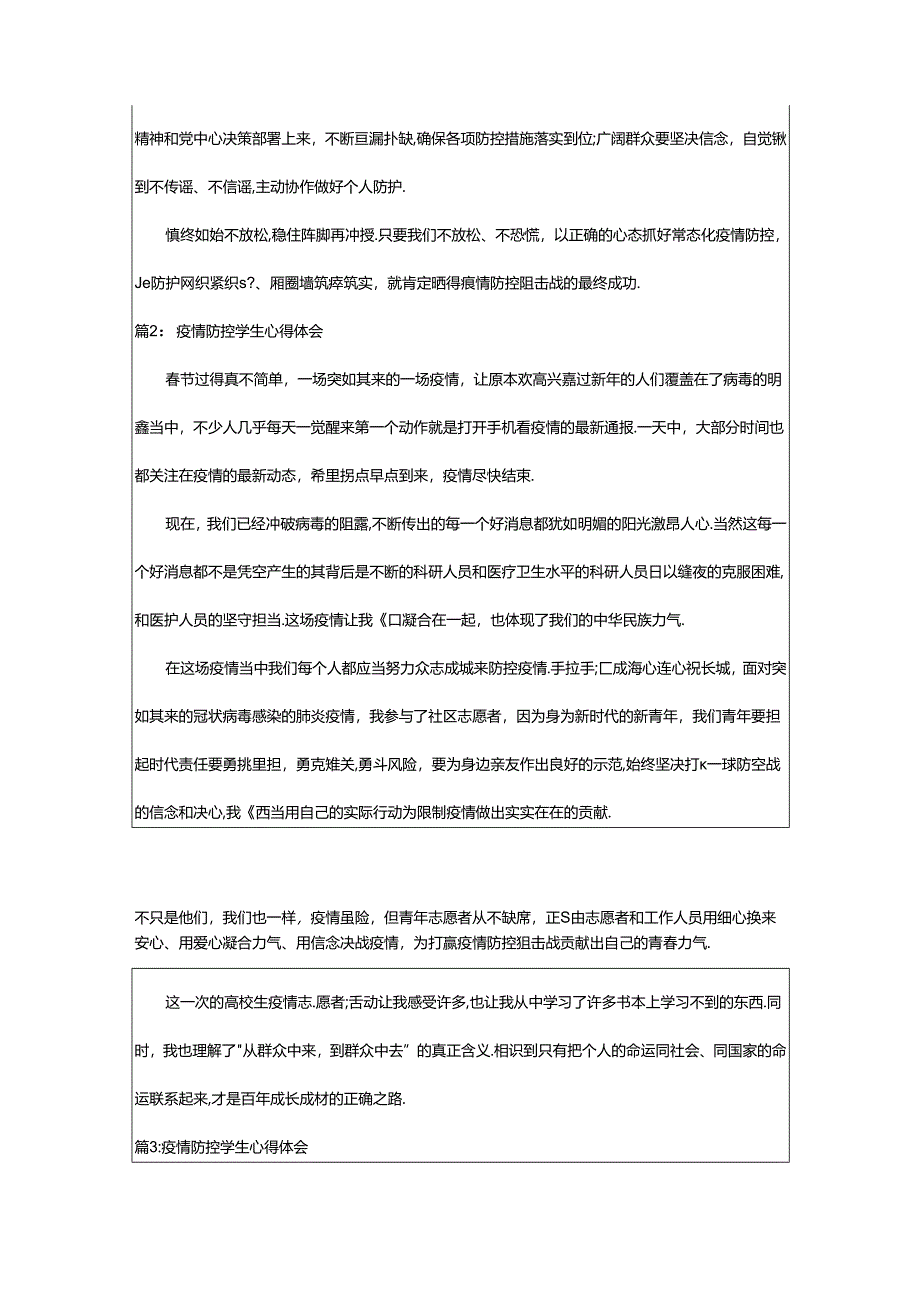 2024年学生疫情防控心得体会(共16篇)-相依范文网.docx_第2页