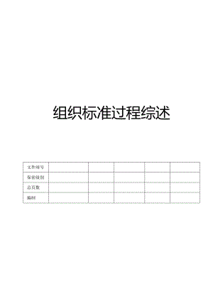 CMMI_组织标准过程综述.docx