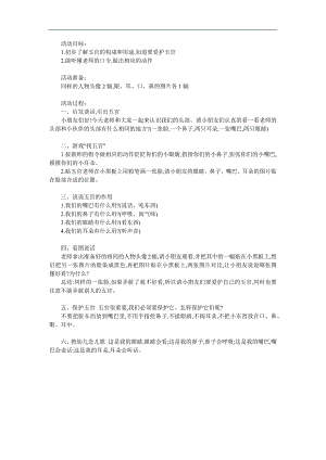 小班健康《我的五官朋友》PPT课件教案参考教案.docx