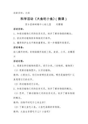 大班科学《大鱼吃小鱼》PPT课件教案微教案.docx