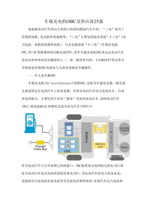 车载充电机OBC及供应商25强.docx