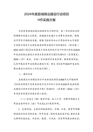 2024年度县域商业建设行动项目工作实施方案.docx