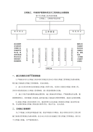 文明施工、环境保护管理体系及施工现场扬尘治理措施.docx