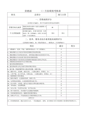 单位员工绩效考核表.docx